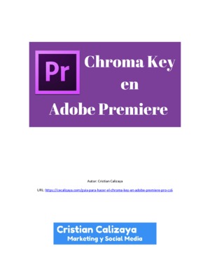 Chroma key en Adobe Premiere